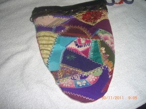 Very small Crayz-patchwork bag I'm working on.