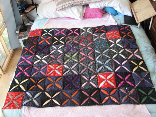 Quilt As You Go blocks for a single bed quilt