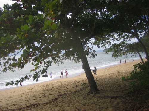 Taken form the top of the cliffs behind the beach we stroll along. 