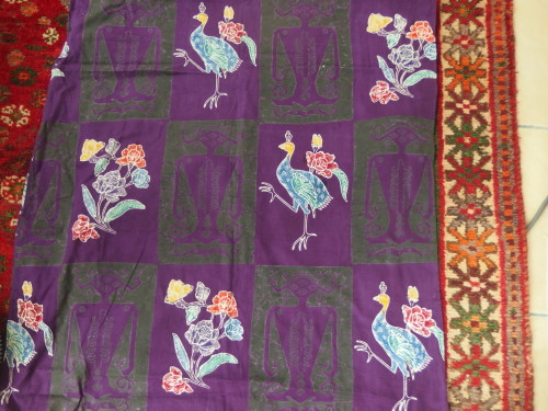 This fun piece of fabric from the Philapines was given to me this week