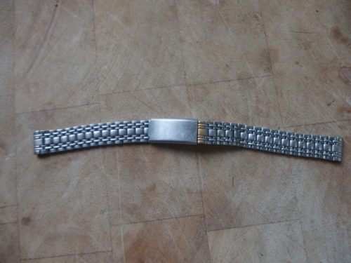 An old ladies stainless steel watch strap