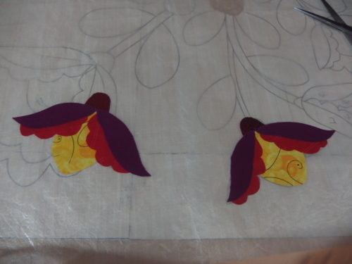 Last two flowers made now. 