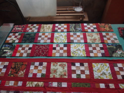 working on completing my ANZ quilt. Its called that as famil