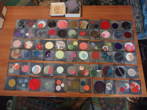 My last 21 days challenge is sewing my last 100 plus circles 