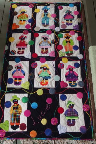 An all most completed quilt 