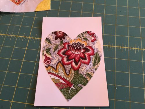 Here is a card I made earlier in the week to go out with a Healing Heart