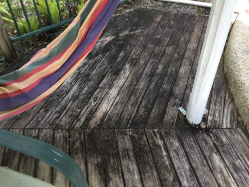 Pool Decking before bleaching 